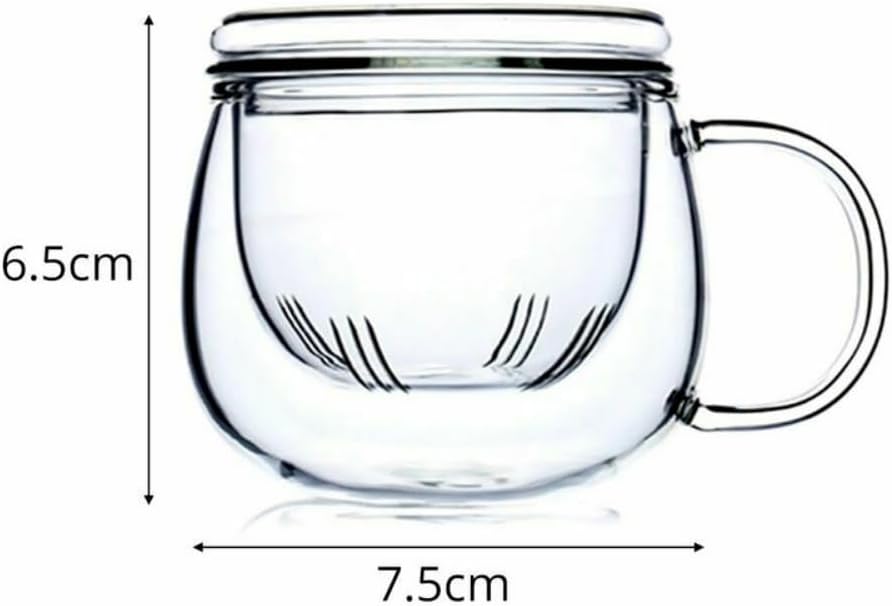 Heat Resistant Tea Mug Filter Flower Tea Cup Green Tea Infuser 300ml