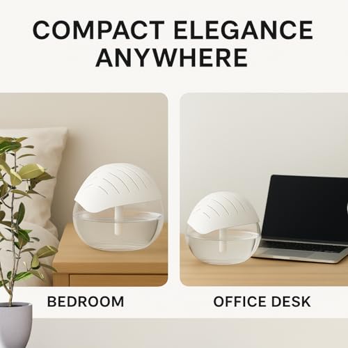 Image of 3-in-1 Air Purifier, Aroma Diffuser & Humidifier - 500mL Large Tank with Free Essential Oil | Quiet Operation, Removes Dust & Odour, Spreads Fresh Aroma - Perfect for Home, Office & Car