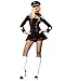 Leg Avenue Women's Major Mayhem Military Costume, Black, Large