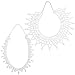 kilofly 2pc Women's White Faux Pearl Beaded False Collar Necklace Fashion Choker