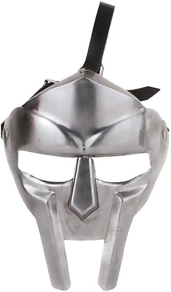 SHIFAN MART MF Doom Mask Gladiator Roman 18 Gauge Costume Mask Helmet For Roleplay And Cosplay