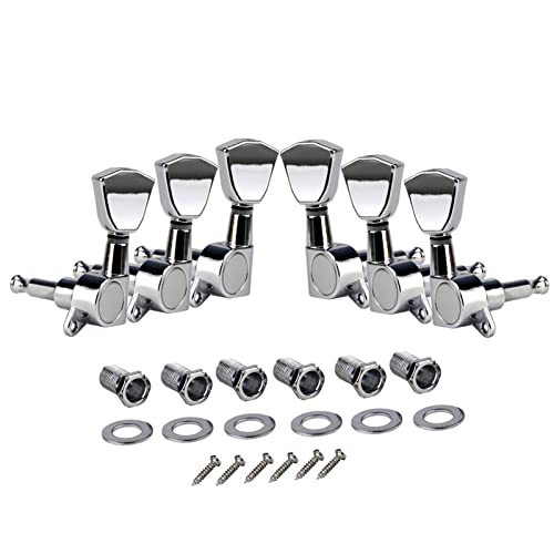tunery blokujące głowice Chrome Electric Guitar Tuning Pegs Tuners Machine Heads 3L3R Dla Lp Sg. Wymiana Części Gitary.