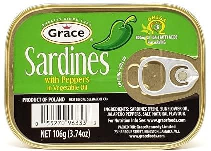 SARDINAS CON PIMIENTOS EN ACEITE VEGETAL (4PK)