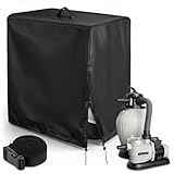 Copertura Pompa Piscina,Copertura Filtro Piscina,Copri Pompa Piscina,Copertura Motore Piscina per Impianto Di Filtraggio A Sabbia Intex Krystal Clear,Resistente Ai Raggi UV(84x61x86cm)