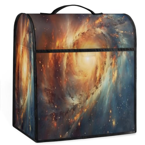 Coffee Maker Cover Nebula Galaxy Kitchen Appliance Covers Small Appliance Covers Blender Cover Juicer Cover Dust Covers for Kitchen Appliances with Top Handle and Pockets,Washable,B3
