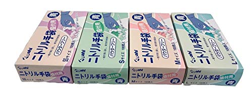 Amazon.co.jp: ニトリル手袋盛付用パウダーフリー ブルーSサイズ (100