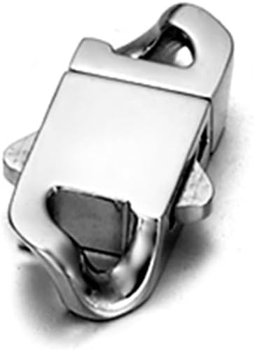 2 Sets Stainless Steel Spring Clasps Cuban Link Clasp for Chain Bracelet and Necklace Buckle Jewelry Making Supplies (9mm Wide, Mirror Steel)