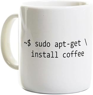 Funny Linux Coffee Mug - Sudo Apt-Get Install Coffee
