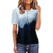 VESNIBA T Shirt Damen Kurzarm Locker Longtops Lang Musselin Bluse Tunika Sommer Oberteile Sommer Longshirt Kurzarm Kleider Elegant Pullover 90Er Jahre Outfit