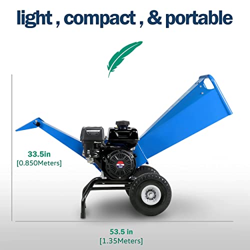 Landworks Wood Chipper Compact Rotor Assembly Design 3 pulgadas Capacidad Máxima y Carretilla de Servicio Eléctrica 48V DC Li-Ion Batería 500 LBS Carga y 1000 LBS+ [Paquete] miniatura 2