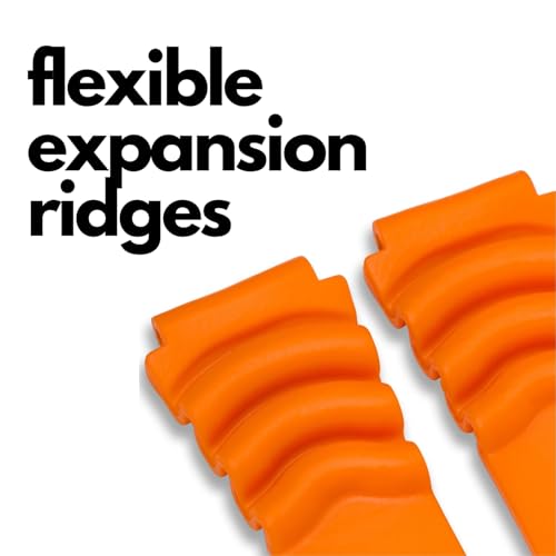 Bracelet plongée extra long orange 20mm pour vos sessions de surf - 5