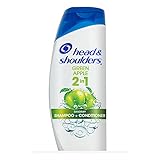 Head and Shoulders Green Apple Anti-Dandruff 2 in 1 Shampoo and Conditioner, 23.7 fl oz
