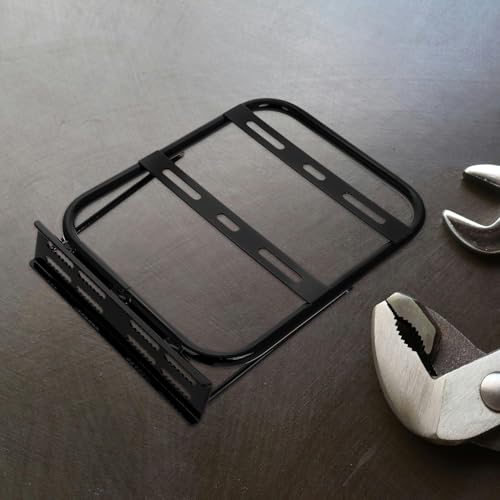 CATIEBYE Motorcycle Tail Box Support Bracket Rear Cargo Carrier Rack Trunk Bag Holder Black Metal Frame for Electric Scooter Storage