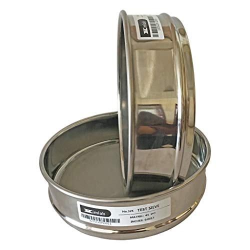 KimLab ISO3310 STD Test Sieve #450 / 32?m Mesh Size,All Stainless Steel,200mm Diameter