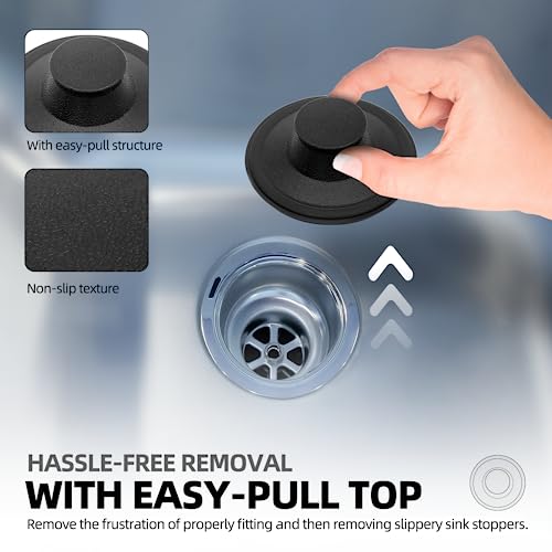 image for AR-PRO (2 Pack) Exact Replacement for InSinkErator STP-PL/STPPL Black 