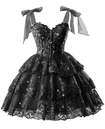Robe de soirée courte paillettes KIYNE pour bal ado sans compromis