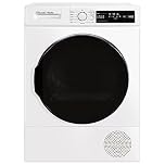 Russell Hobbs, Freestanding Electric Heat Pump Condenser Tumble Dryer, 9KG Capacity 15 Programmes 3 Heat Settings LED Display Anti-crease Child Lock, White Clothes Dryer, RH9HPTD111W