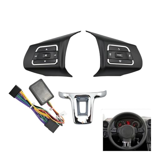 Régulateur de vitesse pour VW Polo Bora Sagitar 2011-2013 | Boutons de volant multifonction Thin 2