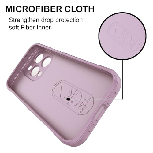 Image of Amazon Brand- Solimo Mobile Cover for Apple iPhone 15 Pro Max | Full Camera Protection | Liquid Silicon Case | Flexible Bumper Case for Apple iPhone 15 Pro Max (Purple)