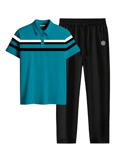 Image of AUSK Men co-ords set || casual Tshirt & Trakpant set of Men
