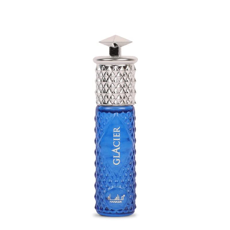 Image of Manasik Glacier Premium Attar, Floral, Citrus & Fresh, Soothing Fragrance, Long Lasting Roll on Itra For Men & Women, 6ml