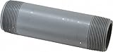 Spears 88-C Series CPVC Pipe Fitting, Nipple, Schedule 80, Gray, 1-1/2