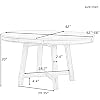 LUMISOL 42-58 Extendable Round Dining Table for 4-8, Farmhouse Kitchen Table with Removable Leaf, Solid Wood Oval Dinner Tables for Kitchen, Dining Room, Living Room, Espresso