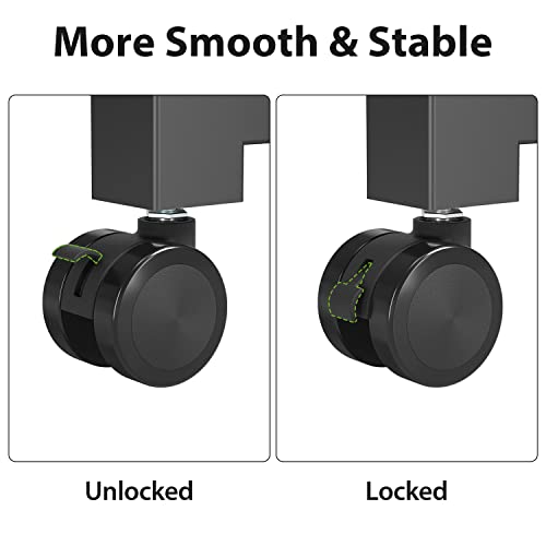 Iworkboard Mobile Laptop Desk, 27 Inches Rolling Adjustable Height Desk, Mobile Portable Standing Desk, Pneumatic Sit Stand Desk With Wheels For Home Offices And School Rolling Table #TOP3