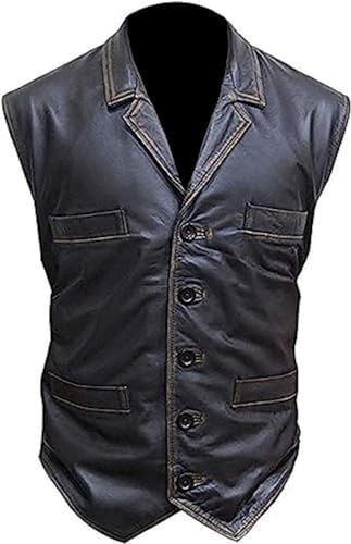 Impressive Men's Hell on Wheels Cullen Bohannan Leather Vest - Exude True Cowboy Power with Genuine Western Style2