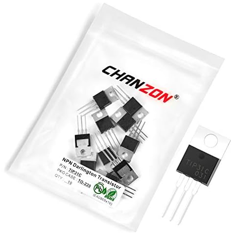 Chanzon 10 Stück TIP31C TO-220 NPN Darlington Transistor 3A Cover