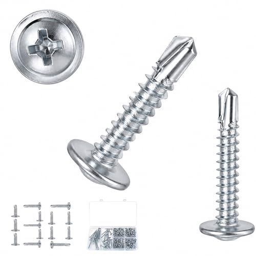 130 Piezas Tornillos Autoperforantes Acero Inoxidable miniatura 1