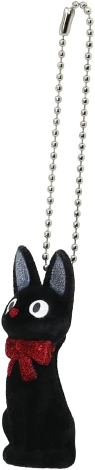 Studio Ghibli - Kiki's Delivery Service - Jiji, Sekiguchi Flocked Key Chain, Small