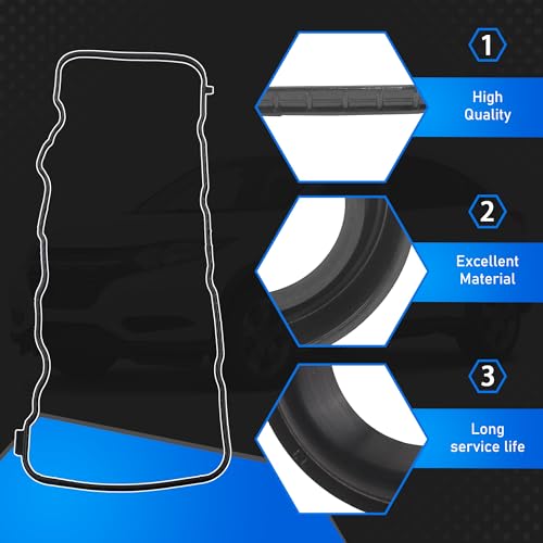 Image of Engine Valve Cover Gasket Set Compatible with 2006-2015 Honda Civic 2016-2017 HR-V 2013-2015 Acura ILX Replaces VS50741R VC246G 036-1953 12341RNAA01 30522RNAA01 714002100 VS50563 VS50741R