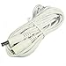 Hanvex HDCQ20W 20ft 2.1mm x 5.5mm DC Plug Power Adapter Extension Cable, 20AWG Cord for 12V CCTV Wireless IP Camera, LED, Car, White