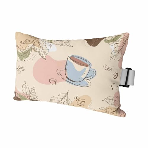 Watercolor Coffee Cup Color Block Outdoor Head Pillows for Recliner
