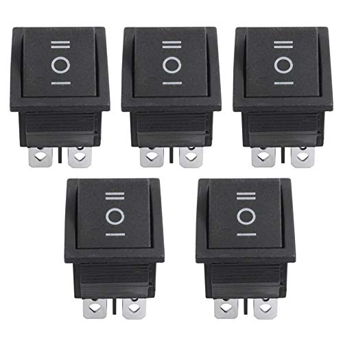 Commutateur 6 broches DPDT interrupteur à bascule tripolaire AC 250V 15A 125V 20A