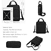 zhongningyifeng Men's Messenger Bag Nylon Shoulder Bag A4 Business Waterproof Casual Black Crossbody Bag for Work Travel Outdoor #4