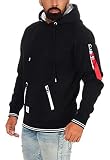ALPHA INDUSTRIES Herren Defense Hoody Kapuzenpullover, Black, M