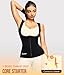 Junlan Sauna Suit for Women Waist Trainer Vest for Women Sweat Tank Top Shaper for Women with Zipper (Black, Large)