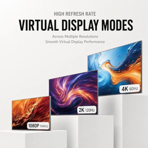 Image of 4K hdmi Dummy Plug - Display to hdmi Adapter, Luna Display Virtual Window for Home-edid Emulator-Dummy, displayport Headless dummie dongle120Hz(4K-1-1)