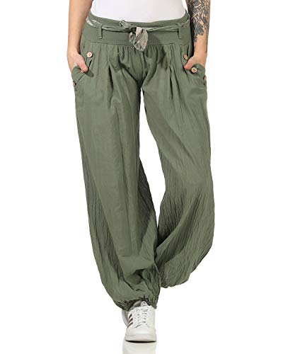 ZARMEXX Damen Pumphose Haremshose Sommerhose Aladinhose Strandhose Baggy...