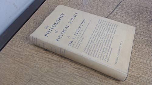 The Philosophy of Physical Science. B00085BGSM Book Cover