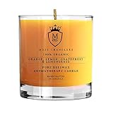 Moss Chandlers - Orange, Lemon, Grapefruit & Lemongrass - 100% Organic Aromatherapy Scented Beeswax