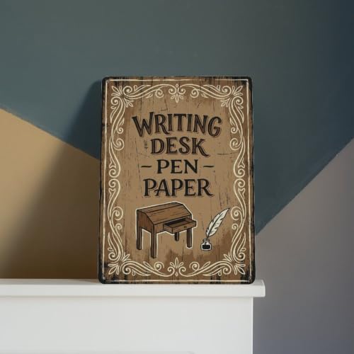 Plaque en métal pour écrire un stylo de bureau – vue 7