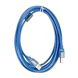 J-ZMQER 30ft 10M USB 2.0 Printer Extension Cable Cord Lead A Male to B Blue