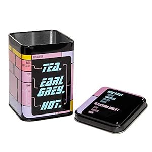 getDigital Theeblikjes Tea. Earl Grey. Hot – Theedoos met deksel voor losse thee – Toont de replicator uit een klassieke…