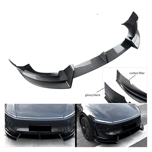 Kit parachoques delantero con divisor ABS negro para Tesla Model Y Juniper 2025 2