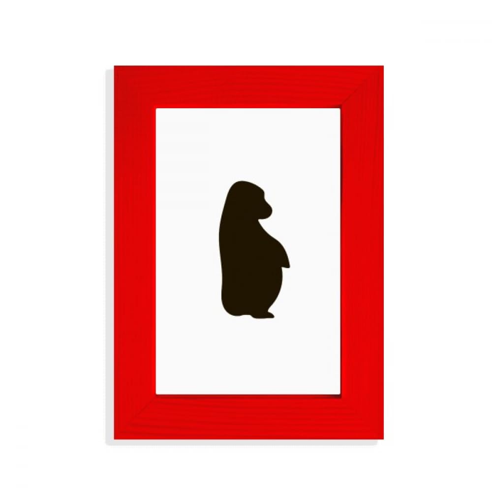 Cadre photo rouge orang-outan noir pour une décoration vibrante d'émotion