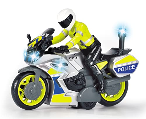 Dickie Toys – Polizei Motorrad – Spielzeug Motorrad mit Polizisten-Figur, für Kinder ab 3 Jahren, mit Blaulicht und Sirene, Freilauf, 17 cm lang - Image 3