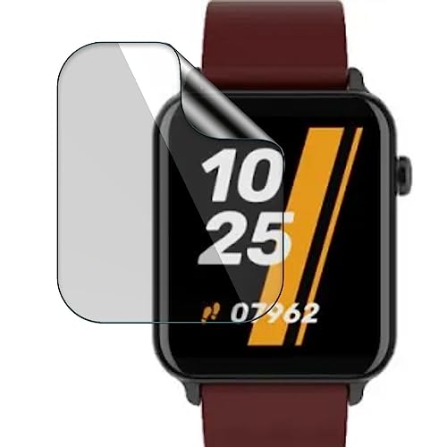 Image of FCS Smartwatch Screen Guard Membrane For Boat Wave Lite|Ultrathin 0.125Mm 9H Anti Shock Flexible Screen Protector Tpu Membrane|Edge To Edge Coverage|Pack Of 3